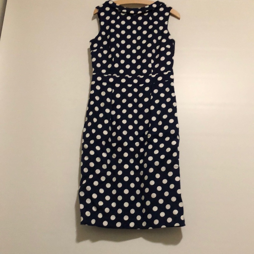 Vintage Style Blue Polka Dot Dress